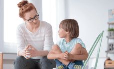Child learning portrait